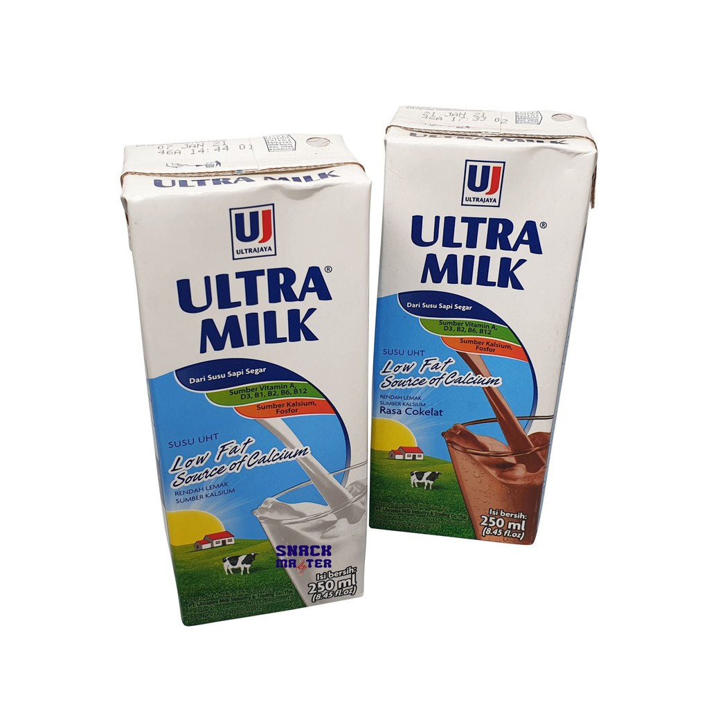 Jual Susu UHT Ultra Milk Low Fat Netto 250 ml Shopee Indonesia