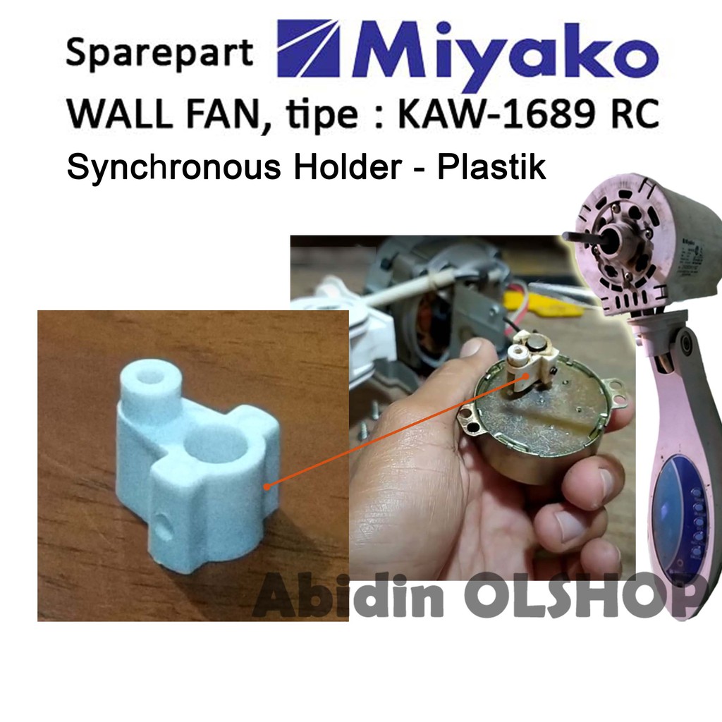 Jual Spare part kipas angin MIYAKO tipe Wall Fan KAW 1689 RC