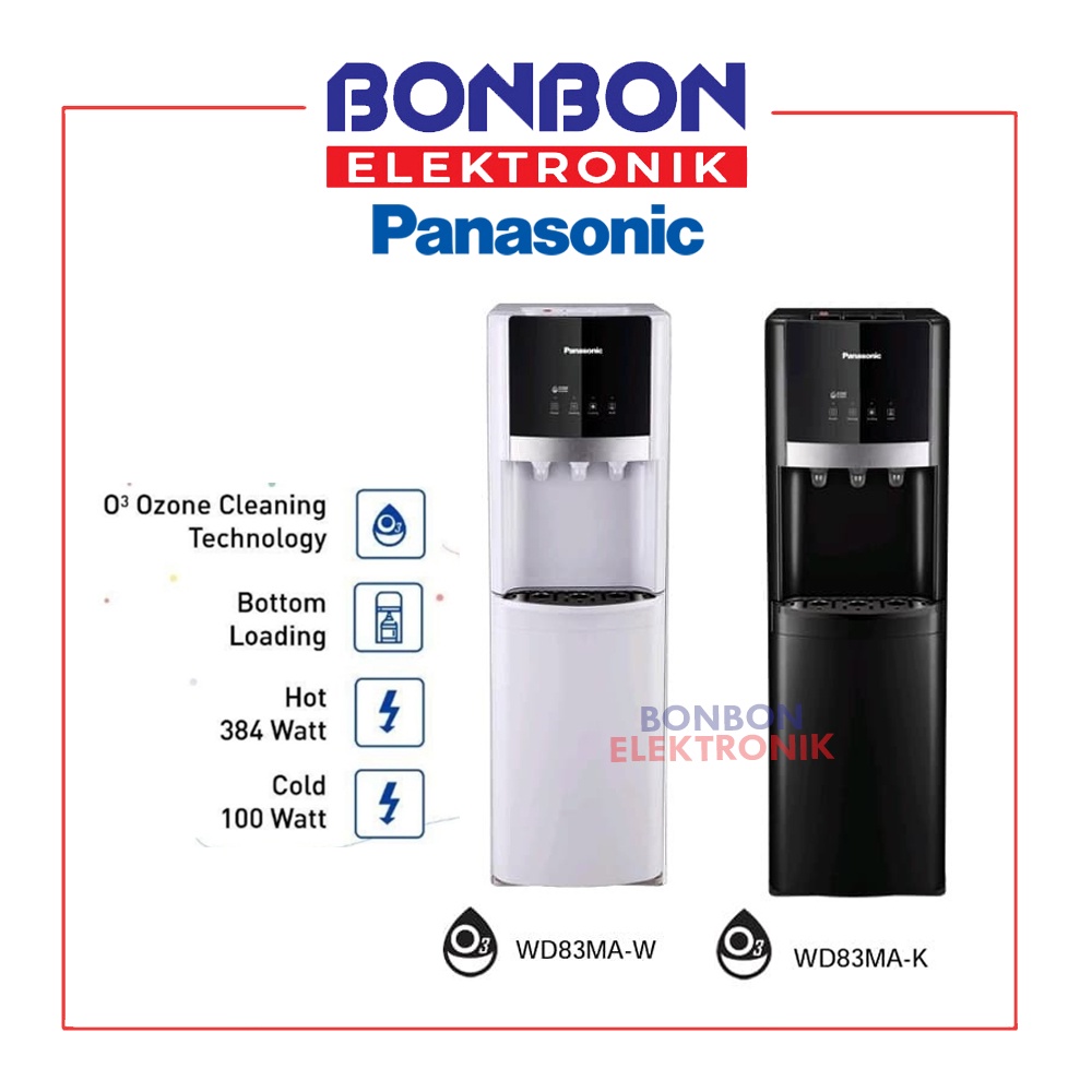 Jual Panasonic Dispenser Galon Bawah NYWDB83MAK/W + Ozone Cleaning