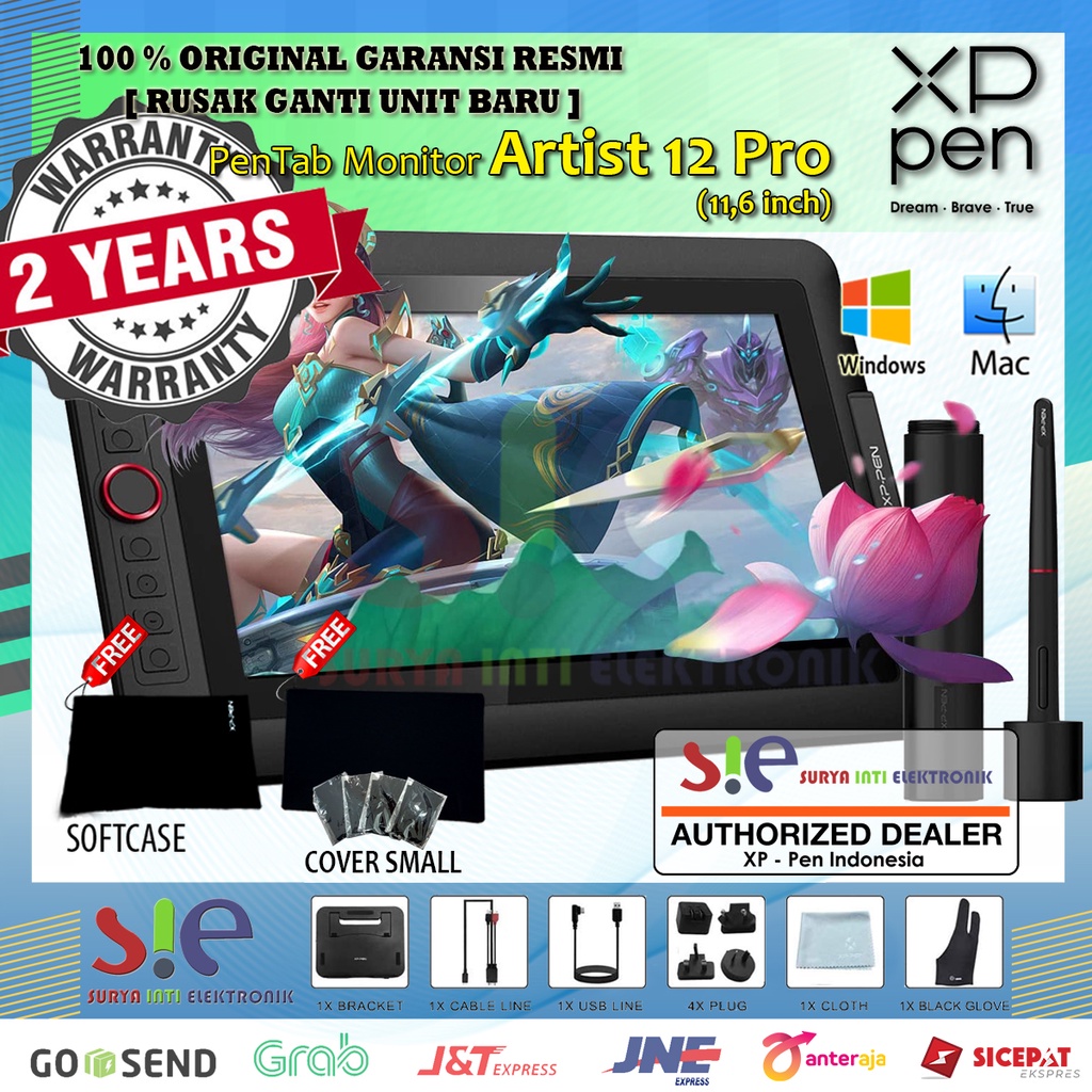 Jual XP PEN Artist 12 PRO Drawing Tablet Garansi Resmi 2 Tahun