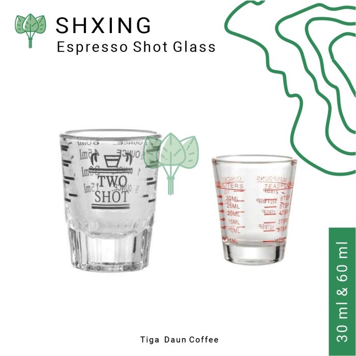 Jual Espresso Shot Glass Single shot double shot 30 ml 60 ml coffee