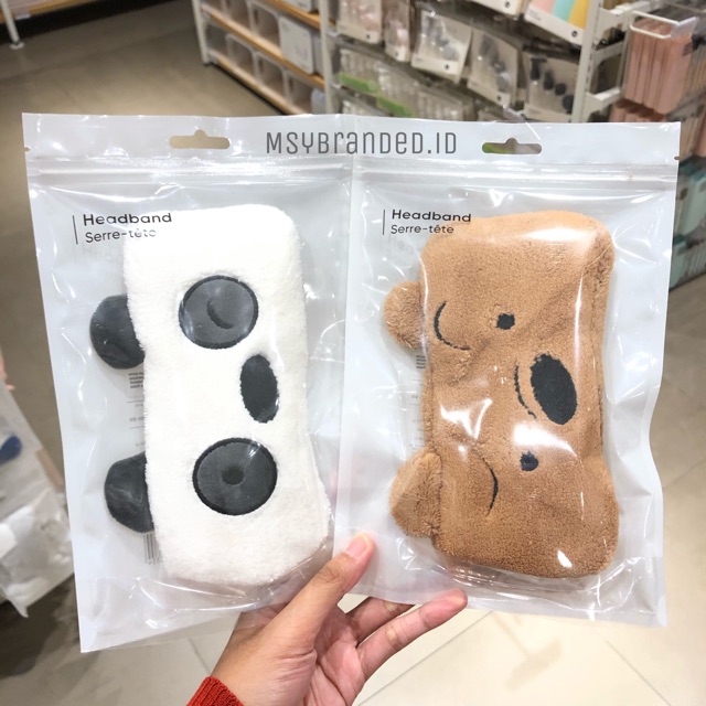 Jual [Termurah] HEADBAND MINISO BANDANA WE BARE BEARS HAIRBAND Shopee