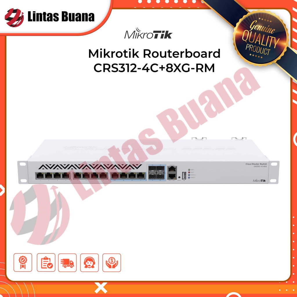 Jual Mikrotik CRS 312 4C+ 8XG RM CRS312-4C+8XG-RM | Shopee Indonesia