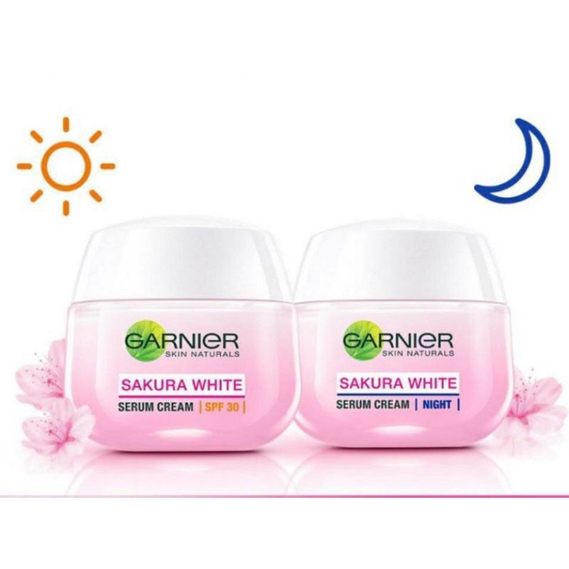 Jual Garnier Sakura Glow Serum Day Cream Garnier Sakura Night Cream