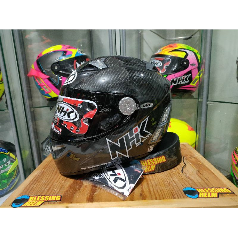 Jual NHK GP PRO CARBON TERIMATOR TT HELM FULL FACE Shopee Indonesia(04)