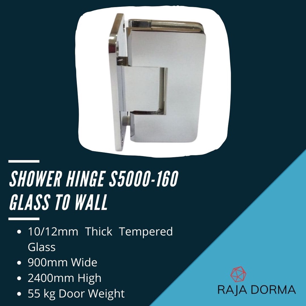 Jual Dorma Shower Hinge s5000160 Glass To Wall 90 Derajat Engsel Pintu