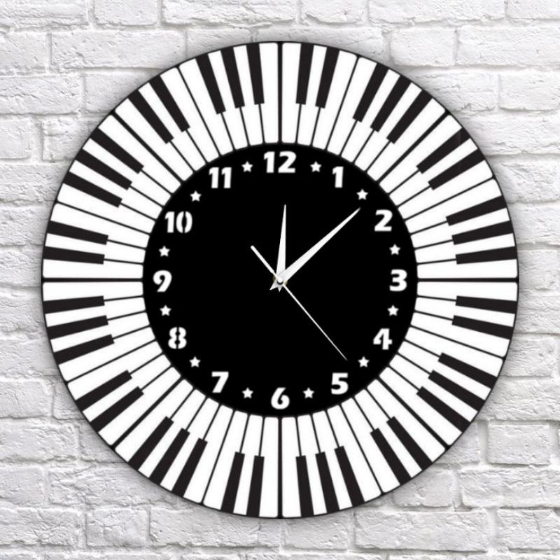 Jual Jam dinding Chord piano diameter 30cm Shopee Indonesia