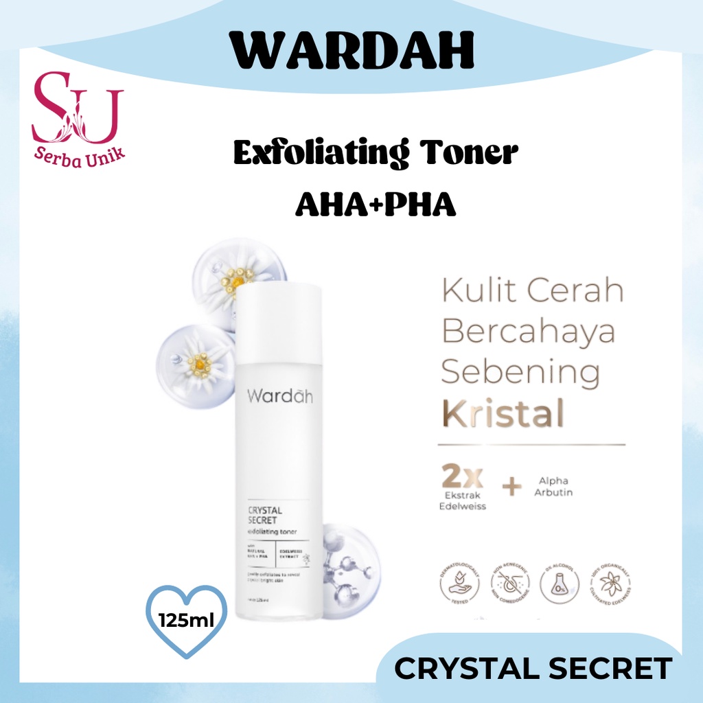 Jual Wardah Crystal Secret Exfoliating Toner With Natural AHA+PHA 125ml