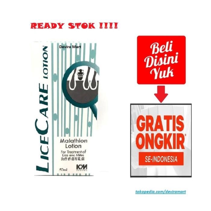 Jual Licecare Malathion Lotion Lice Care Malation Obat Kutu Rambut 50Ml