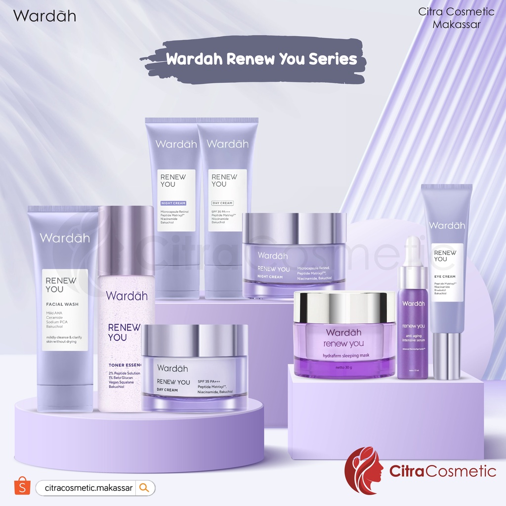 Jual ️CitraCosmetic ️ Wardah Renew You Series Anti Aging Sleeping