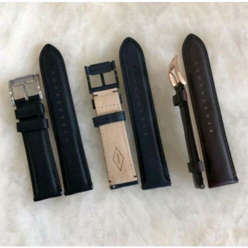 Jual Strap kulit fossil tali jam fossil original 22 mm tali jam tangan