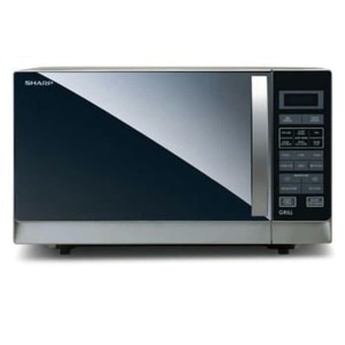 Jual MICROWAVE OVEN WITH GRILL SHARP 25 LITER R728(K)IN HITAM PINTU