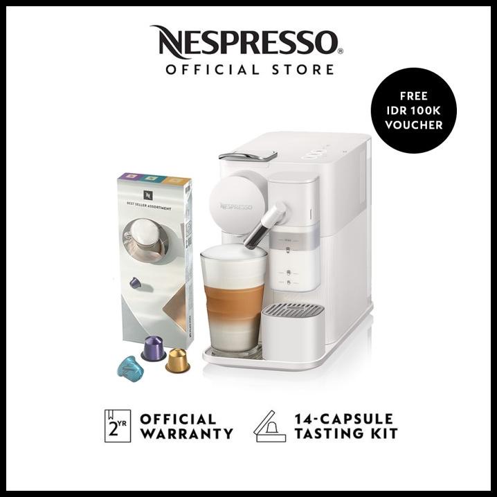 Jual Nespresso Lattissima One Coffee Machine White, Bundle With 30 Capsules Shopee Indonesia