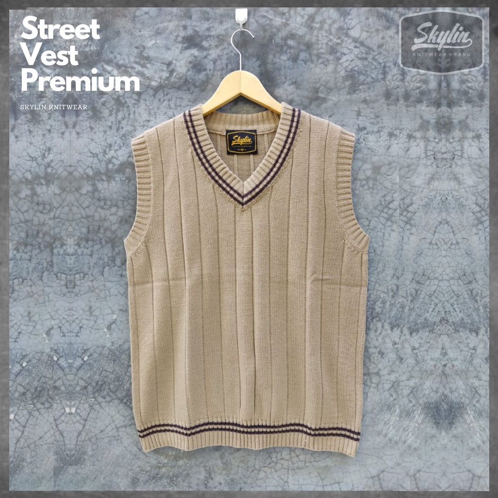 Jual Vest Street Cream 5 colors SKYLIN Shopee Indonesia