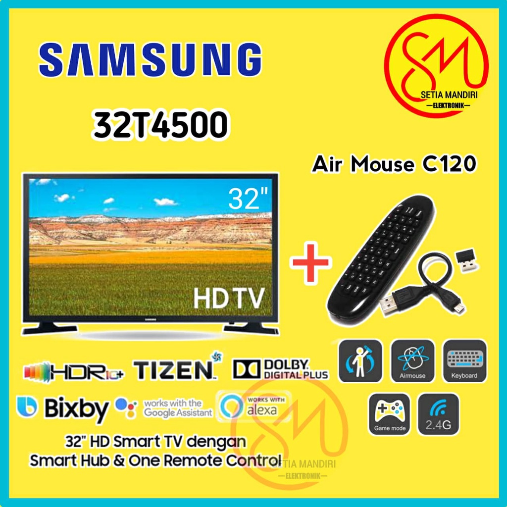 Jual SAMSUNG 32T4500 Smart LED TV 32 Inch HD 32 T4500 UA32T4500AKXXD