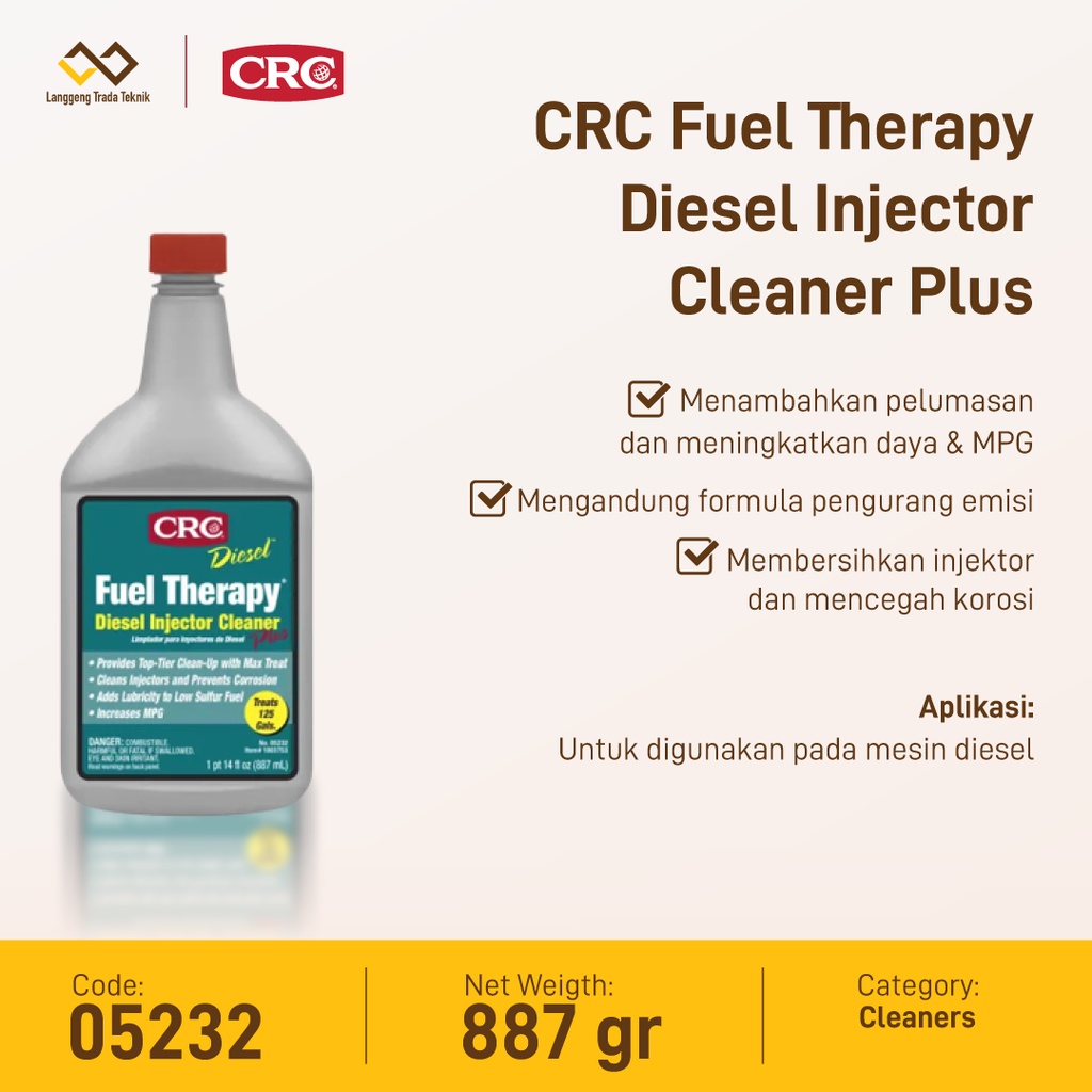 Jual CRC Fuel Therapy Diesel Injector Cleaner Plus 05232 Shopee