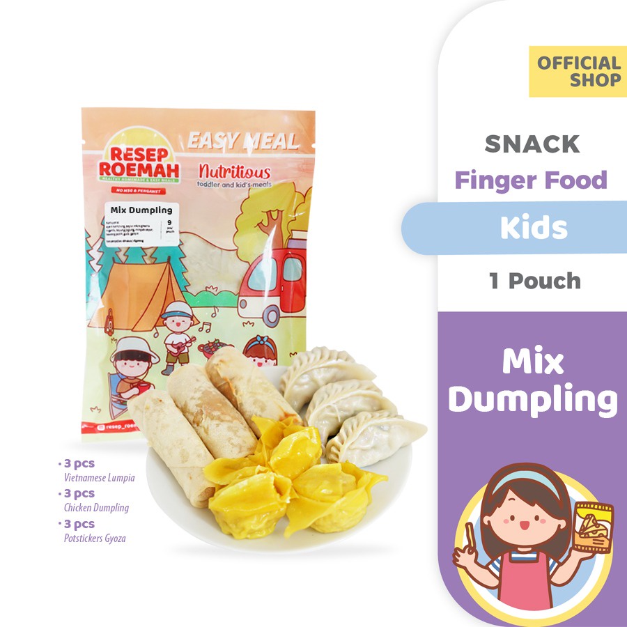 Jual Resep Roemah Mix Dumpling / Gyoza & Lumpia Vietnam / Kids Healthy