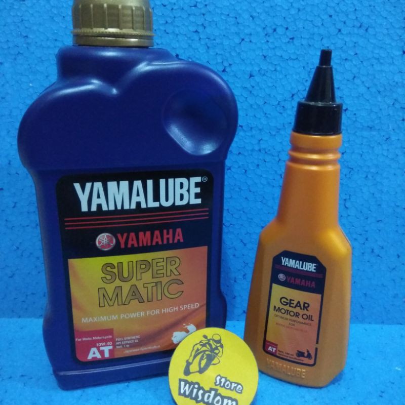 Jual Oli Mesin YAMALUBE SUPER MATIC 1L + Gardan Yamaha 140 ml Gear 1