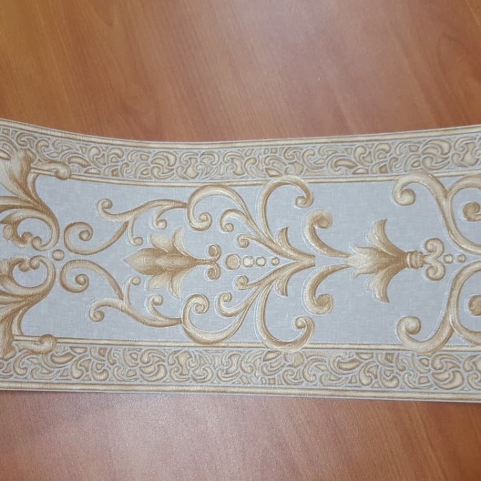 Jual Paperwall Wallpaper List Border Wallpaper Klasik AbuAbu Gold