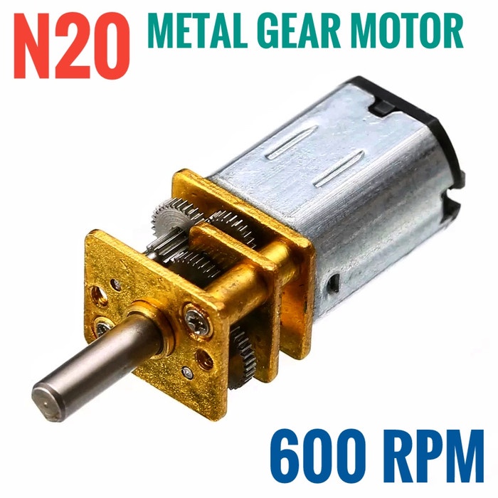 Jual Frg2R01Gt 600Rpm Mini Metal Gear Motor Dc N20 Gearbox 6V 12V Diy