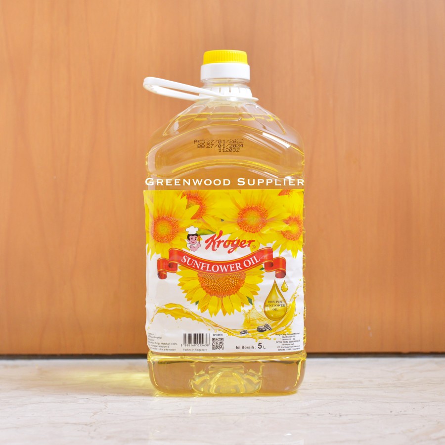 Jual Kroger Sunflower Oil / Minyak Bunga Matahari 5LT Std Packing Shopee Indonesia