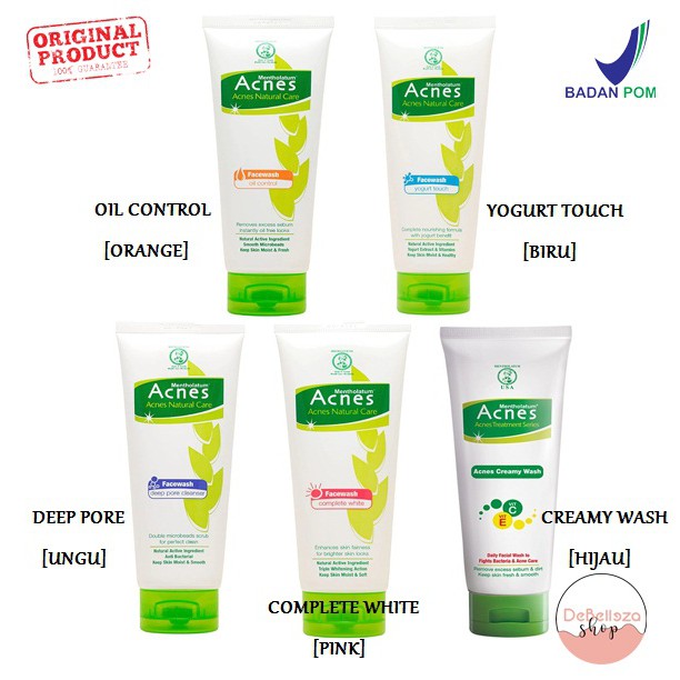 Jual Acnes Creamy Wash Complete White Deep Pore Cleanser Oil Control Yogurt Touch Face
