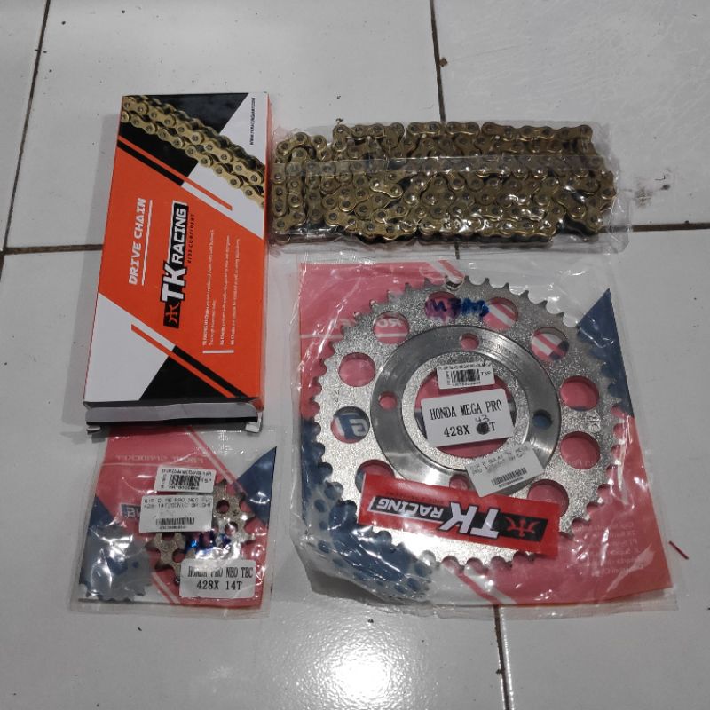 Jual GEAR SET TK RACING CB150 CBR150 VERZA SONIC SUPRA GTR Shopee