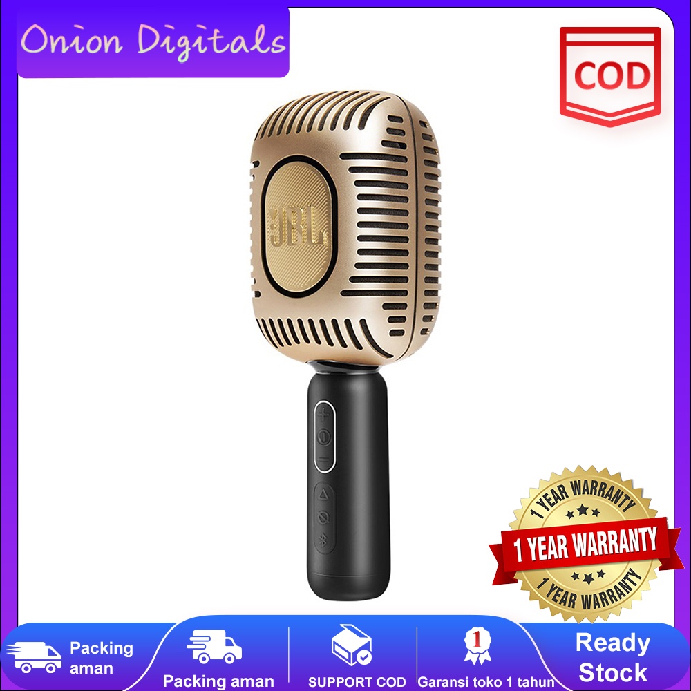 Jual JBL KMC 650 Professional Karaoke Microphone Portable Bluetooth