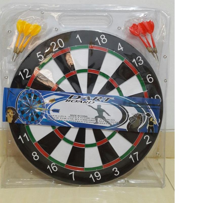 Jual New DART GAME BESAR 17 inch / Papan Dart Board Besar Ukuran 43 cm Shopee Indonesia