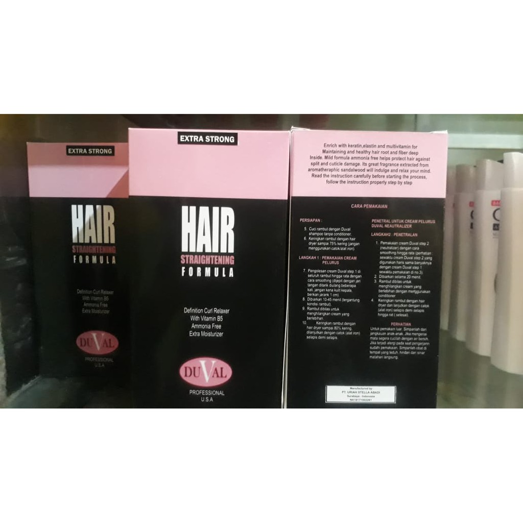 Jual DUVAL HAIR STRAIGHTENING FORMULA Shopee Indonesia