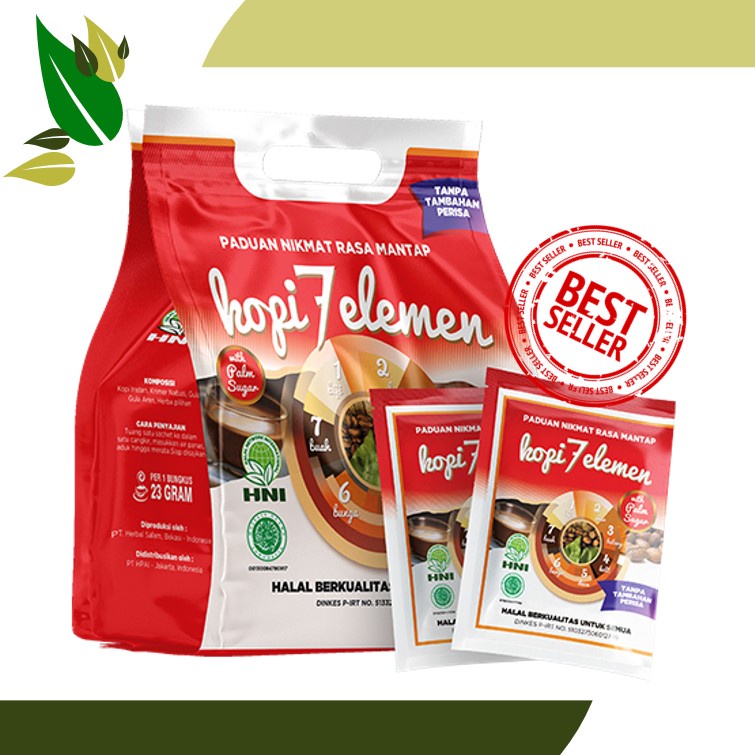 Jual Kopi Sevel 7 Elemen Original Premium HNI HPAI ECER SACHET Herbal