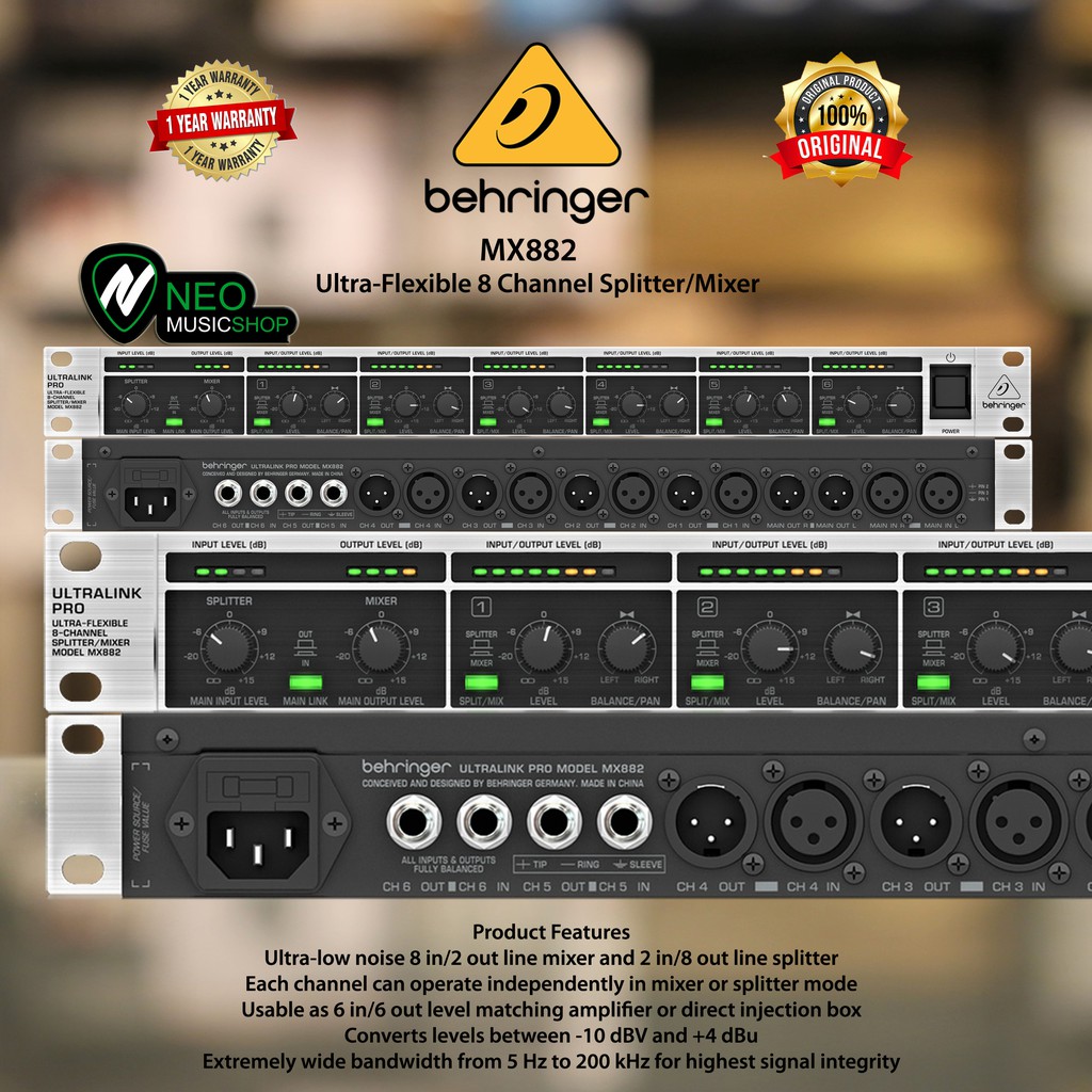 Jual Behringer MX882 V2 Ultra Flexible 8 Channel Splitter/Mixer