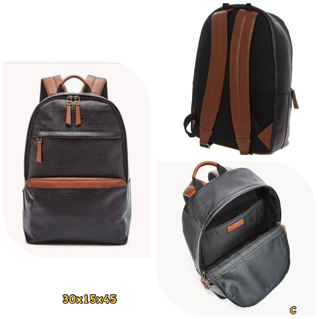 Jual Fossil Evan Backpack Black Authentic Shopee Indonesia