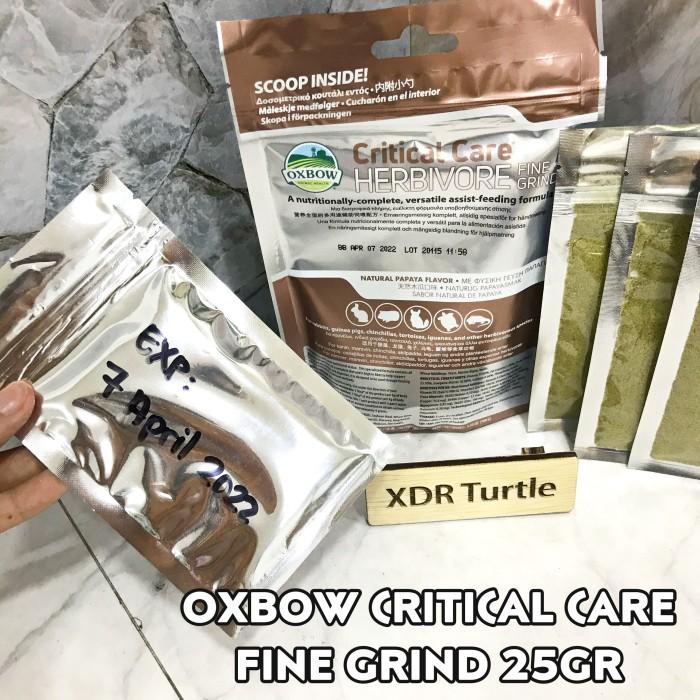 Jual OXBOW CRITICAL CARE FINE GRIND 25GR REPACK FORCE FEED TORTO RABBIT RES Shopee Indonesia