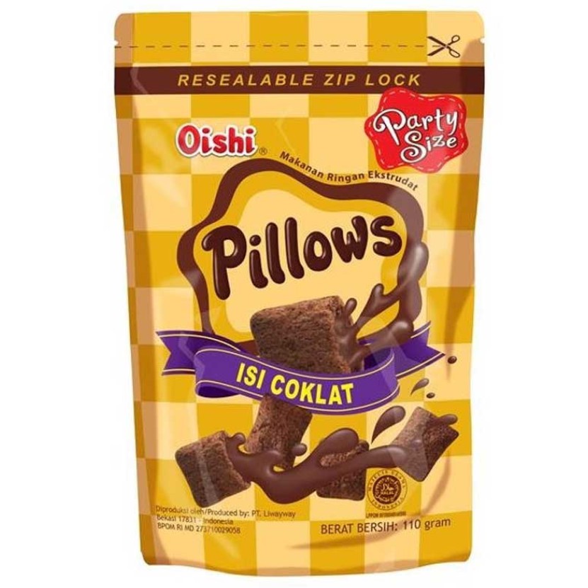 Jual Oishi Pillows Coklat 100gr Shopee Indonesia