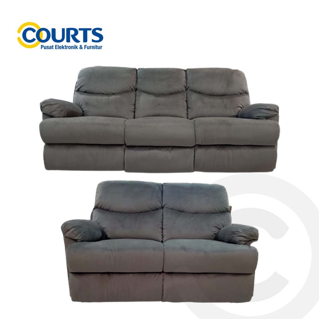 Jual SOFA RECLINER ZOY HOME ELYSE CHOCOLATE FABRIC Shopee Indonesia