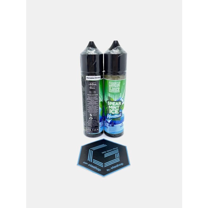 Jual SPEAR MINT ICE MENTHOL 60ml 0mg by Jancuk Ejuice liquid vape