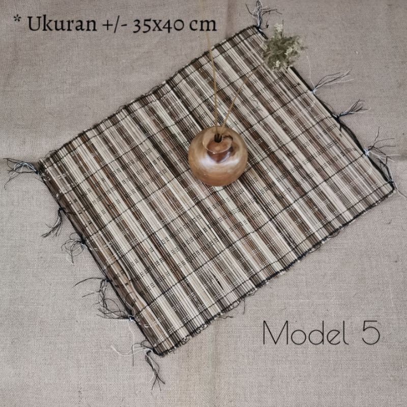 Jual PLACEMAT TENUN LIDI TATAKAN PIRING ALAS FOTO LIDI Shopee Indonesia