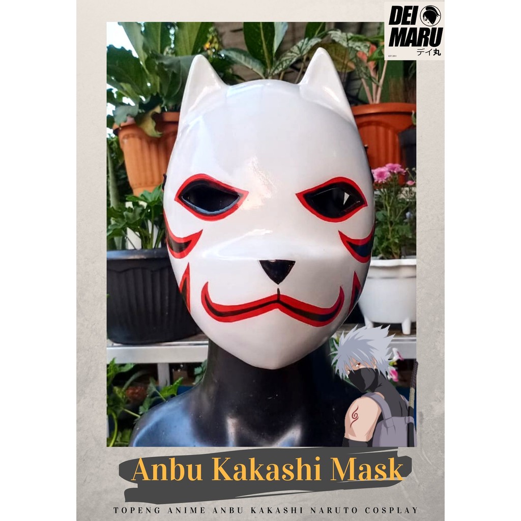 Jual topeng anbu kakashi anime manga naruto shippuden kakashi anbu
