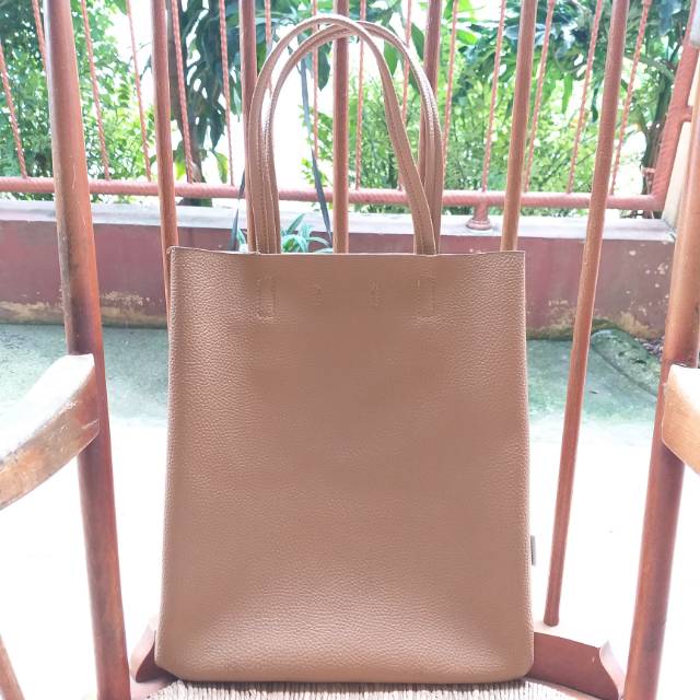 Jual Miniso Tote Bag (Choco/Beige/Tan/Coksu) Shopee Indonesia