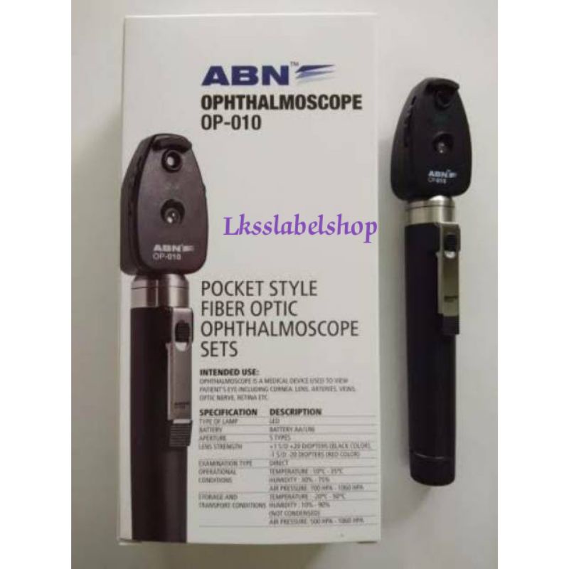Jual Ophthalmoscope OP010 Abn Alat Periksa Retina Mata Abn Shopee