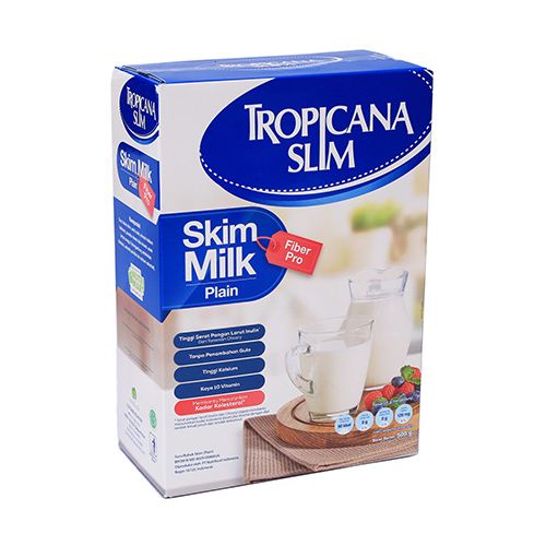 Jual Tropicana Slim Skim Milk Fiber Plain 500g Shopee Indonesia