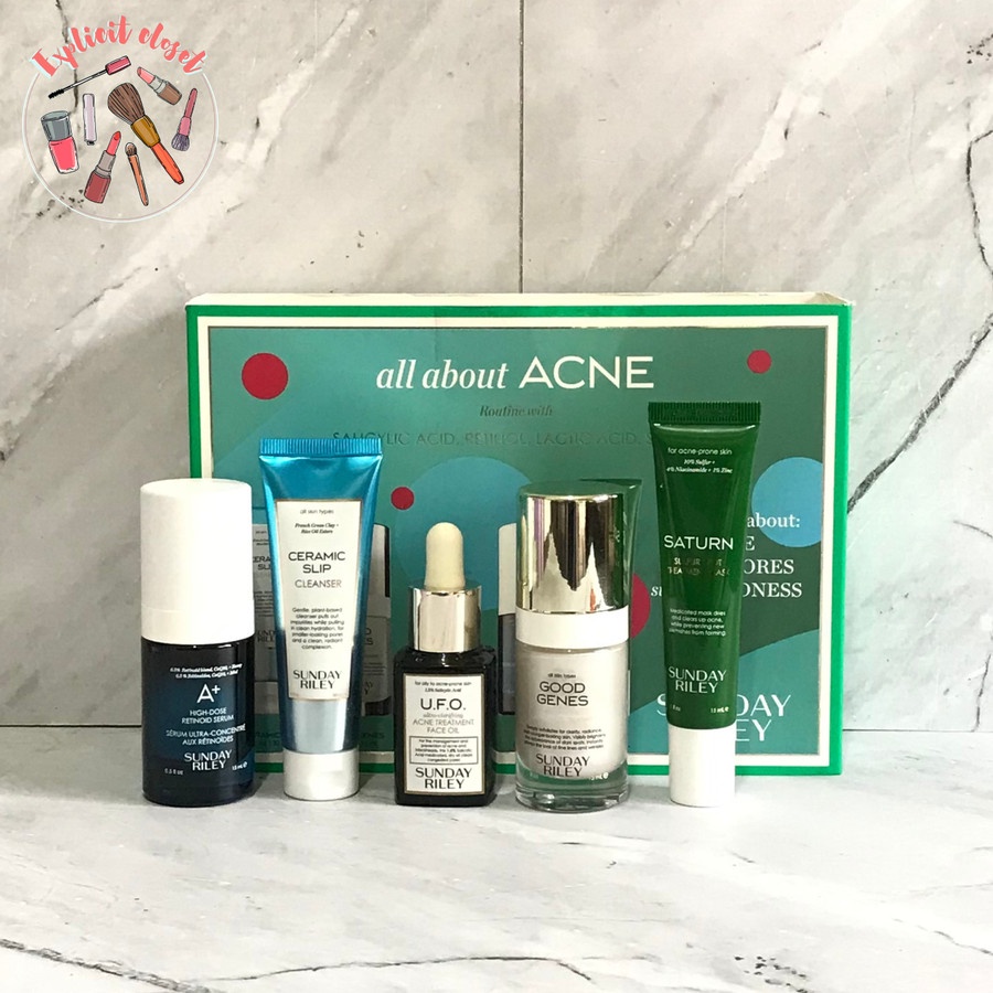 Jual SUNDAY RILEY All About Acne KIT Shopee Indonesia