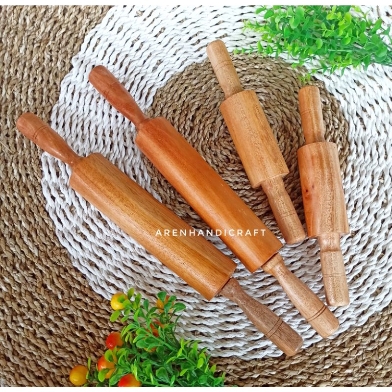 Jual ARENHANDICRAFT Rollingpin gagang kayu mahoni Shopee Indonesia