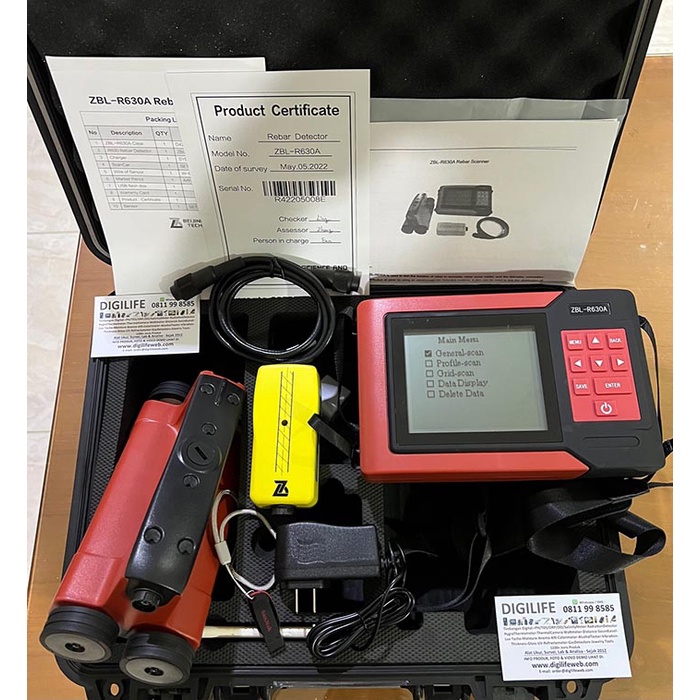 Jual Concrete Rebar Locator ZBLR630A Scanner Detector ZBLR630A Finder