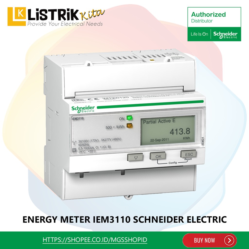 Jual Schneider Kwh Meter 3 Phase Direct TERA A9MEM3110TERA Shopee Indonesia