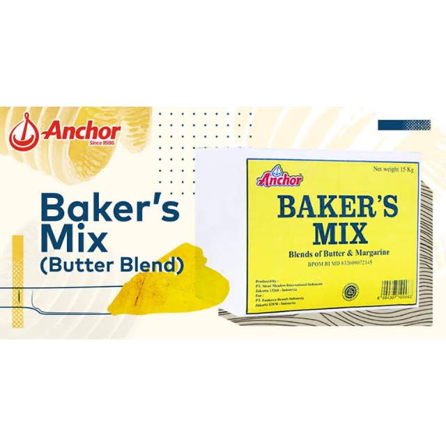 Jual Anchor baker's mix butter blend butter baker mix Shopee Indonesia