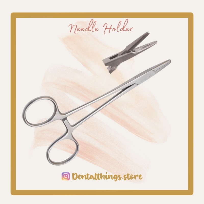 Jual Dental needle holder / mayo hegar / hemostat klem instrument