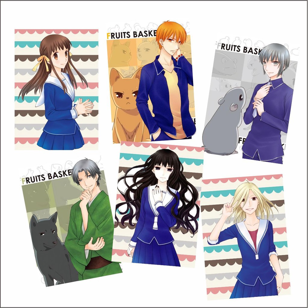 Jual Poster Anime A4 Warning Fruits Basket Terlengkap Kyou Tohru Yuki