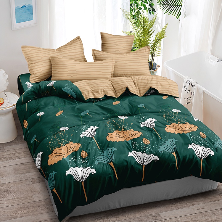 Jual Aloha Bed Cover King 180x200x20 Fitted Davina Shopee Indonesia